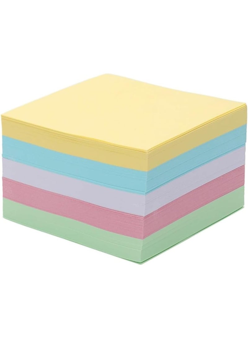 ملاحظات غير لاصقة، مجموعة من 500 ورقة، مناسبة للمدرسة والمنزل، ملاحظات تذكيرية - Image 1